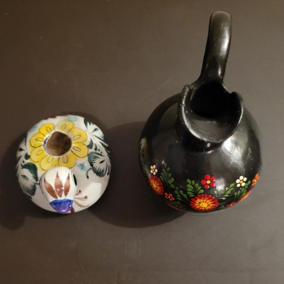 Mexican pottery vases, vessels Hand painted terracotta clay - Picture 2 of 8